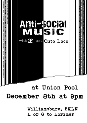 union pool 12/8 poster